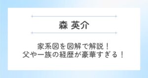 森英介の家系図を図解で解説